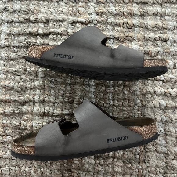 Birkenstock Arizona Mocha Brown Birko-Flor Sandals EU 41 Regular Men 8-8.5 main image 13